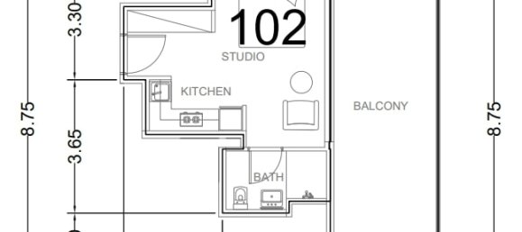 Studio in Ark Tower, Dubai Land, UAE No. 65076 2