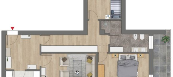 3 rooms Apartment in Modena, Italy No. 286317 13