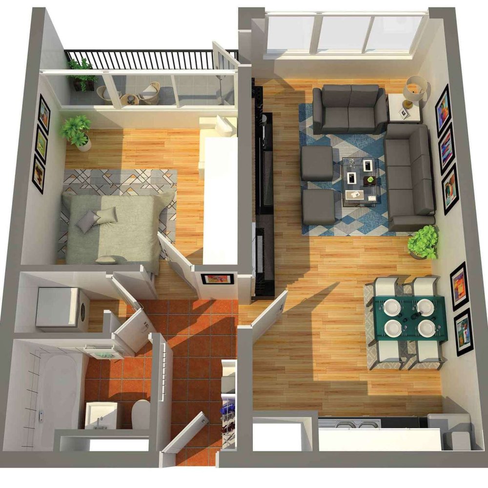 1 chambre Appartement à Freiburg im Breisgau, Germany No. 37701