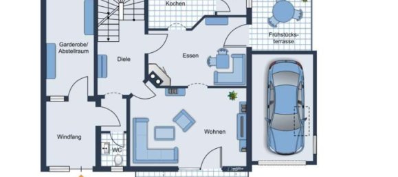 Таунхаус с 4 спальнями в Нойбург-Шробенхаузен, Германия № 209257 24
