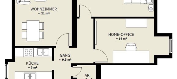 3غرفة شقة في Modling, Austria رقم 188378 18