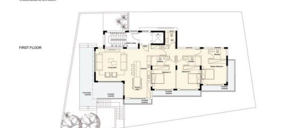 3 Schlafzimmer Wohnung in Anavargos, Cyprus, Nr. 1431 6