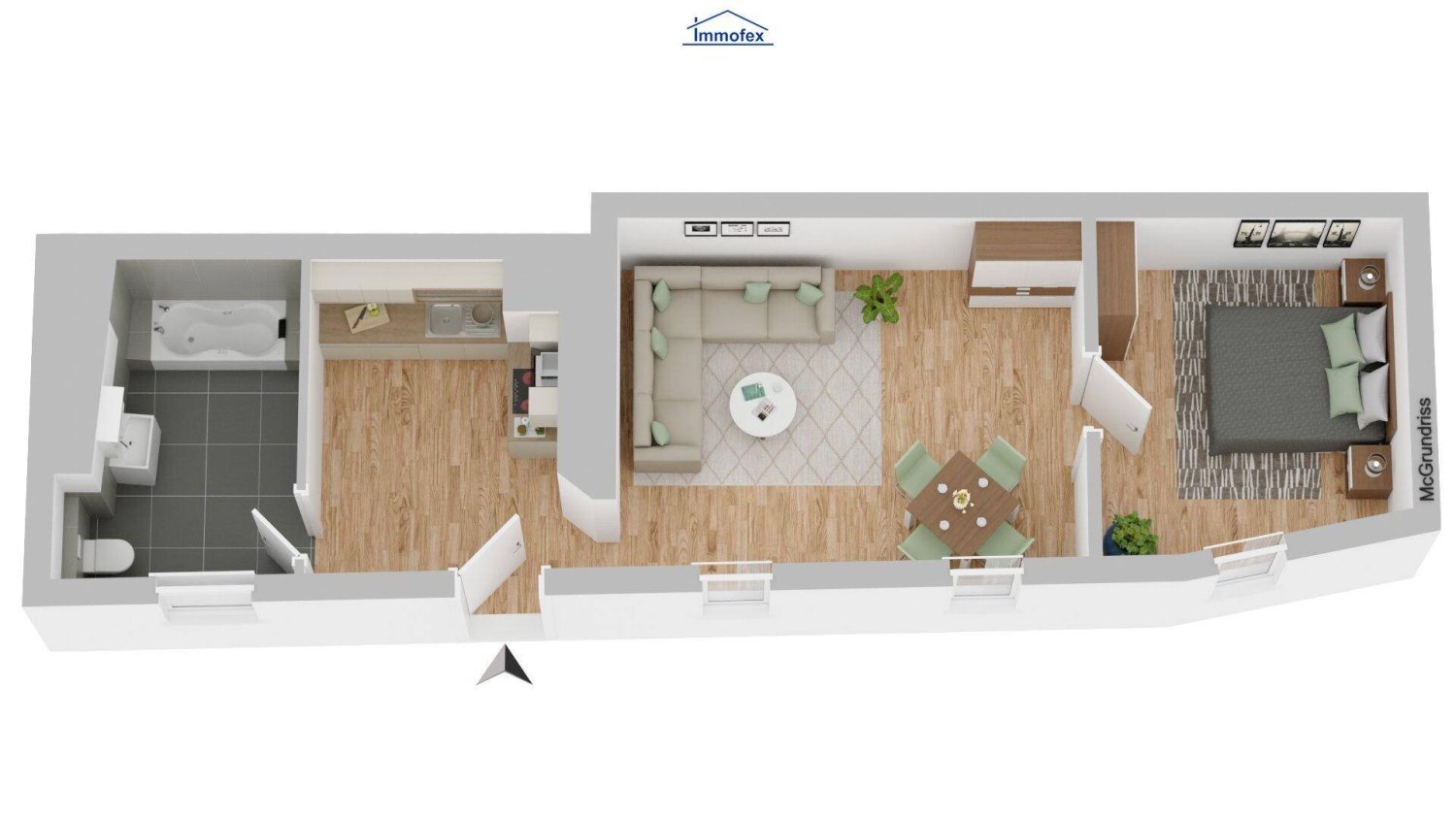 Apartamento de 2 habitaciónes en Innsbruck-Stadt, Austria No. 179103