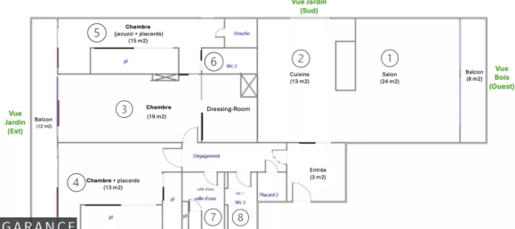 2 Schlafzimmer Wohnung in Paris, France, Nr. 131124 7