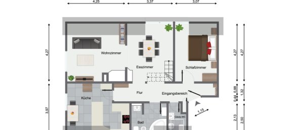 4غرفة منزل ذو طابقين في Stuttgart, Germany رقم 96228 28