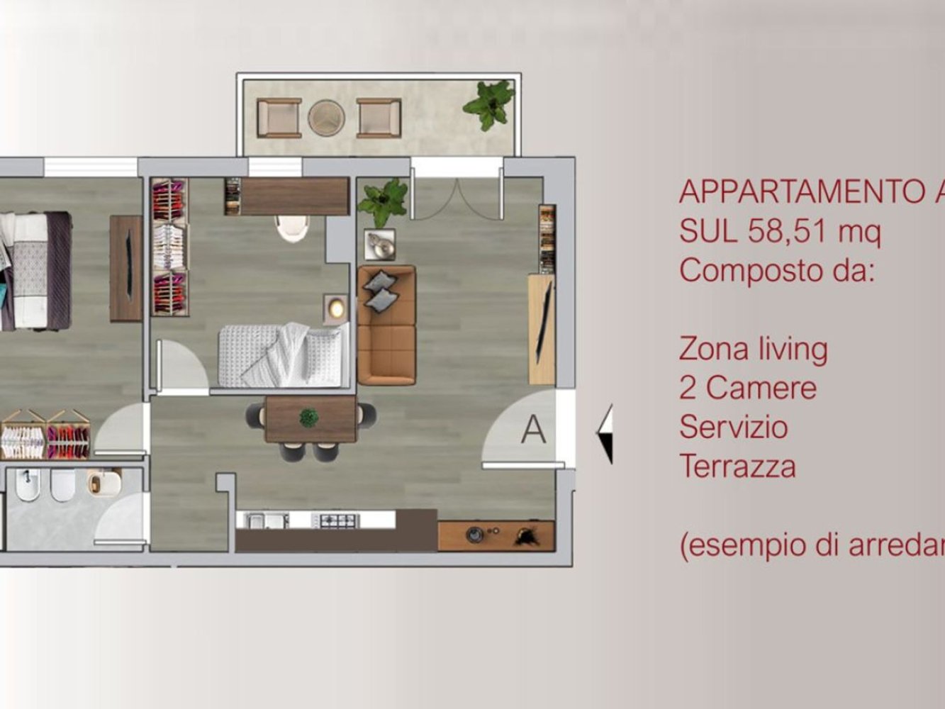 3 rooms Apartment in Florence, Italy No. 261976