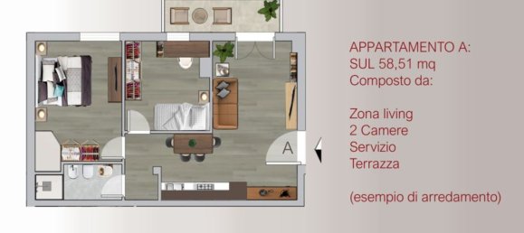 3 rooms Apartment in Florence, Italy No. 261976 17