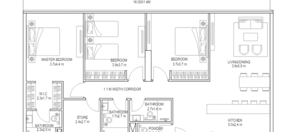 Студия в Dubai Sports City, ОАЭ № 121668 7