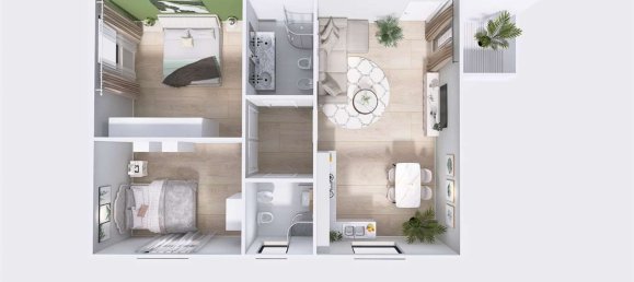 Квартира с 3 комнатами в Кальяри, Италия № 263000 13