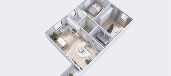 Квартира с 3 комнатами в Кальяри, Италия № 263000 15