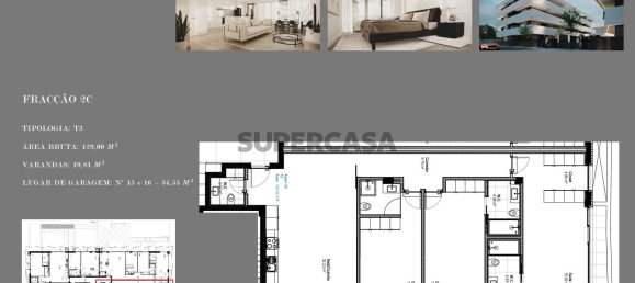 Квартира с 3 спальнями в Авейру, Португалия № 153388 9