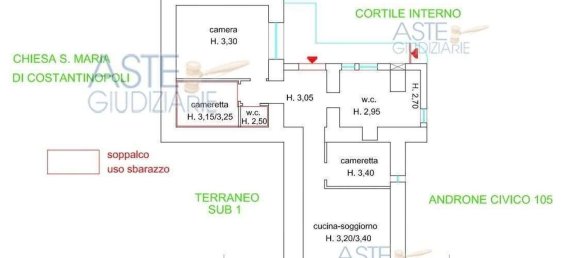 Apartamento de 4 divisões em Naples, Italy N.º 12005 63