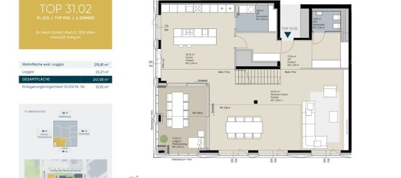 4 rooms Penthouse in Vienna, Austria No. 224821 21