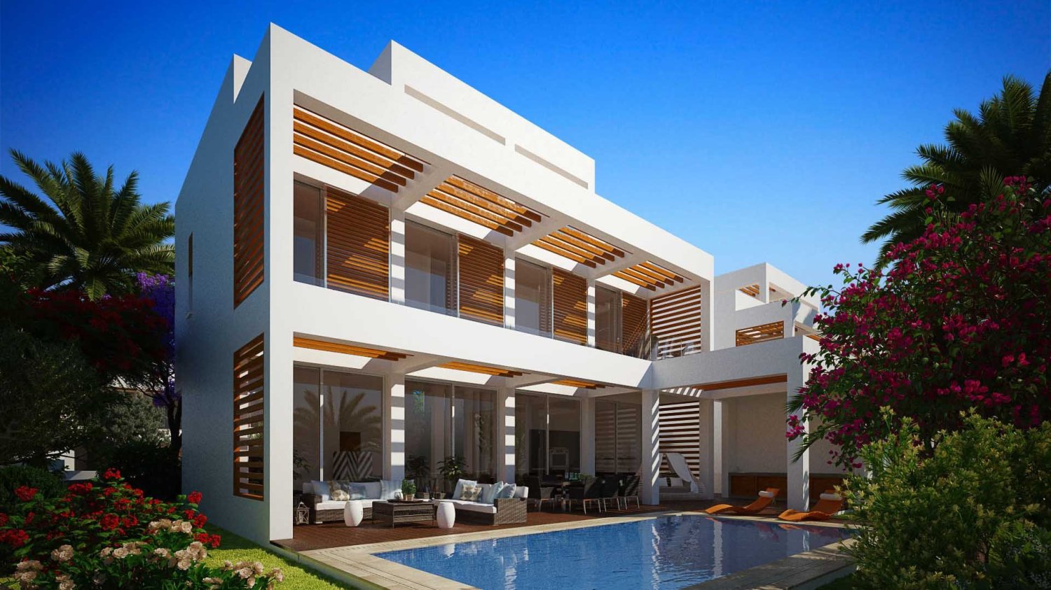 4 chambres Villa à Aquamarine Coastal Villas, Geroskípou, Cyprus No. 17301