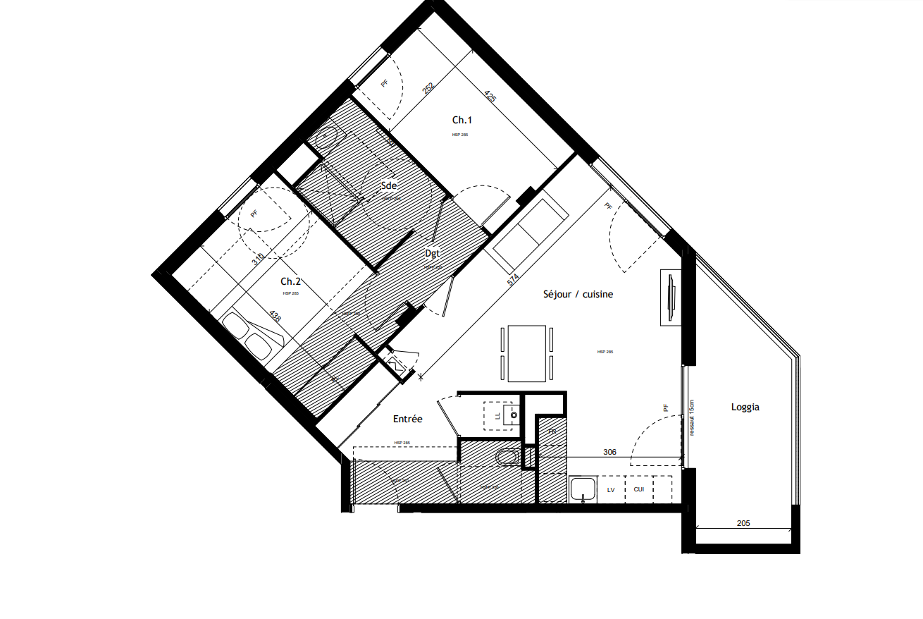 2 chambres Appartement à Bourgoin-Jallieu, France No. 324943