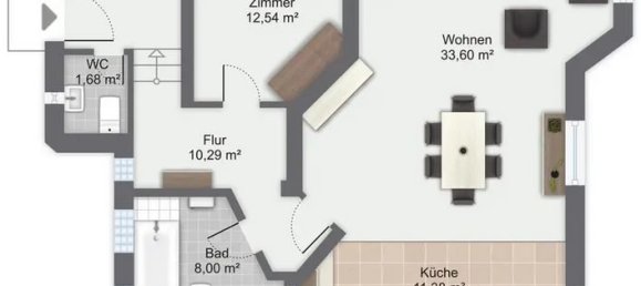 3-salle Appartement à Lichterfelde, Germany No. 14695 13