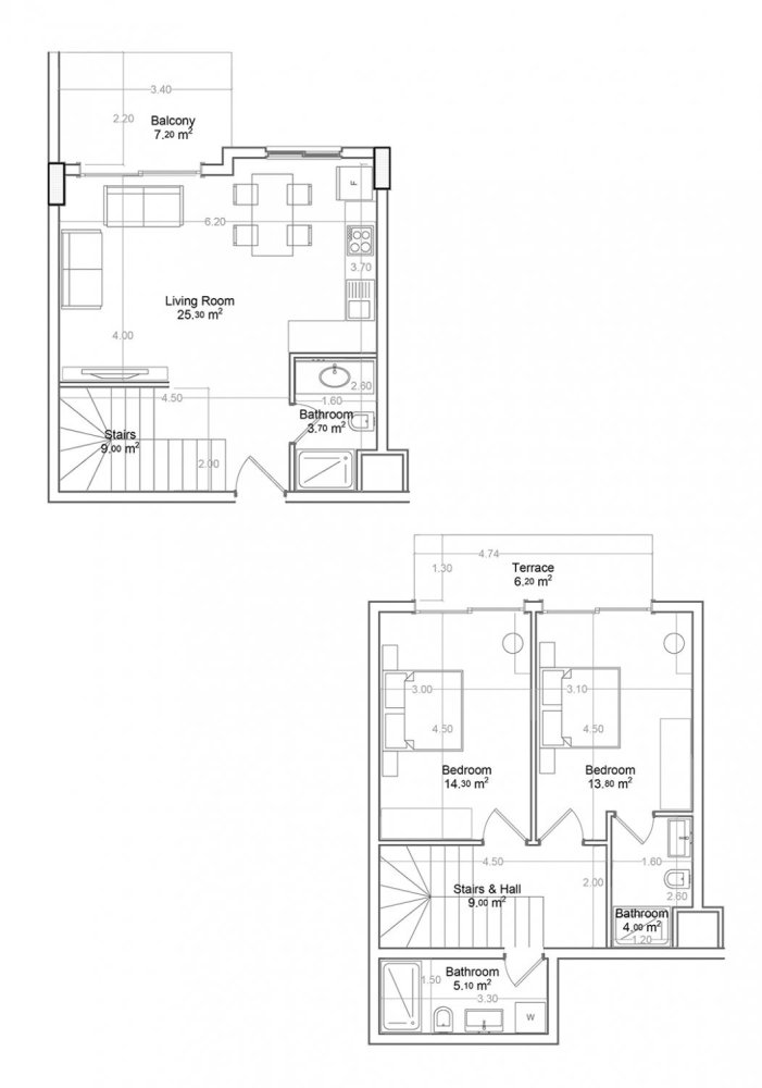 Penthouse 2+1 in Yekta Green Life Gazipasa Residence, Gazipasa, Turkey, Nr. 39557 1