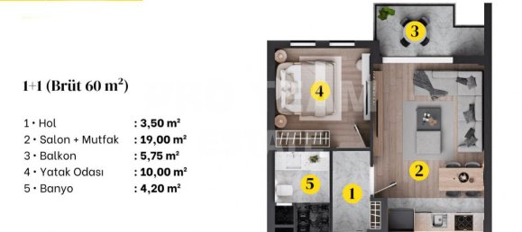 2-salle Appartement à Altintash, Turkey No. 31744 19