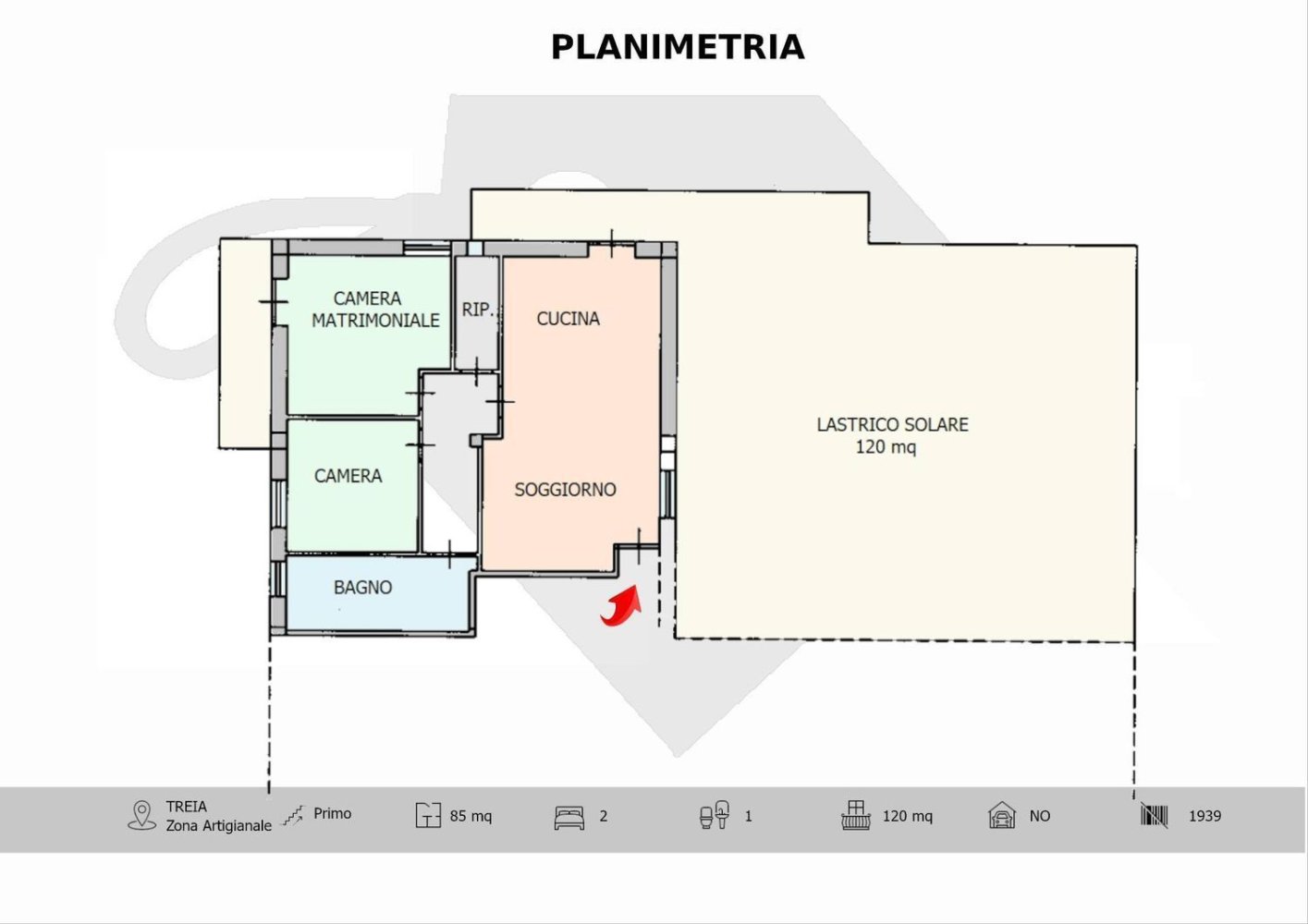 4 rooms Apartment in Treia, Italy No. 152076