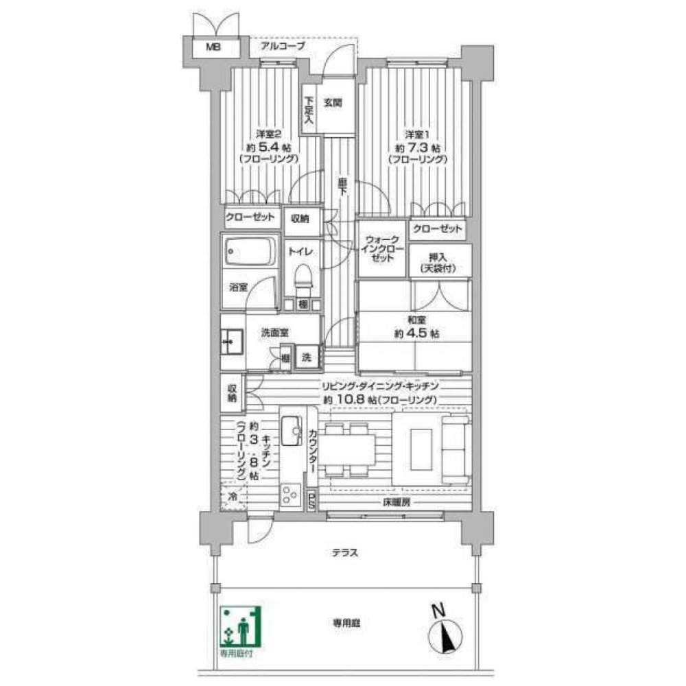 3 Schlafzimmer Wohnung in Hyogo, Japan, Nr. 3361