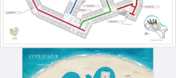 Studio in THE COTE D`AZUR HOTEL, The World Islands, UAE No. 60792 4