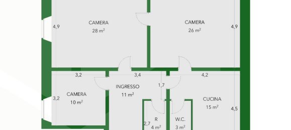 4 rooms Apartment in Molfetta, Italy No. 20423 2