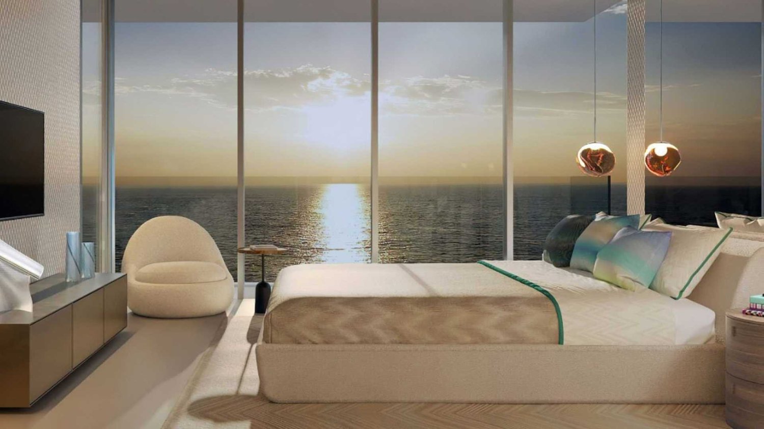 Квартира с 3 спальнями в MOONSTONE, Al Marjan Island, ОАЭ № 62854