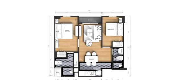 2 bedrooms Apartment in Pattaya, Thailand No. 20195 12