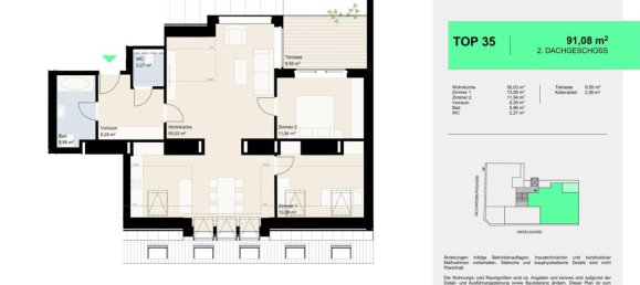 3 rooms Apartment in Favoriten, Austria No. 44433 7