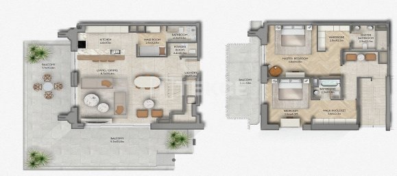 Duplex T2 em Yas Island, UAE N.º 110088 17