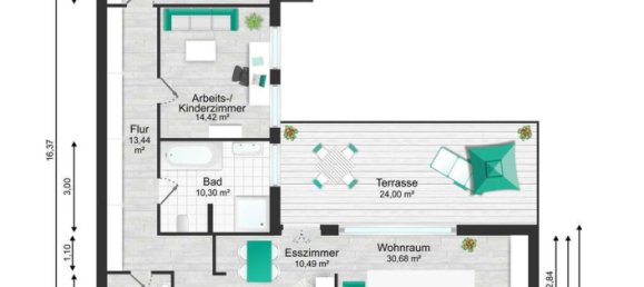 2 chambres Maison de ville à Dusseldorf, Germany No. 107590 35