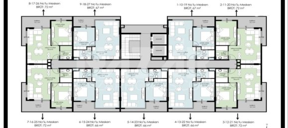Apartment 1+1 in Alanya, Turkey No. 14350 16