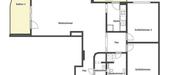 Квартира с 2 спальнями в Гамбург-Центр, Германия № 330838 13