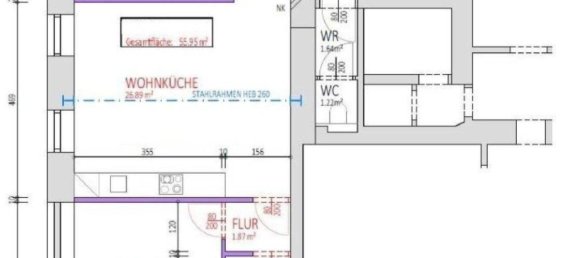 Квартира с 2 комнатами в Йозефштадт, Австрия № 220477 8