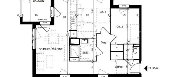 2 Schlafzimmer Wohnung in Orleans, France, Nr. 276020 4