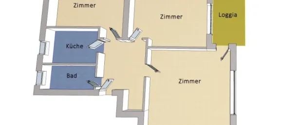 3 rooms Apartment in Zehlendorf, Germany No. 48527 4