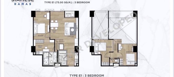 3 bedrooms Duplex in Huai Khwang, Thailand No. 11854 2