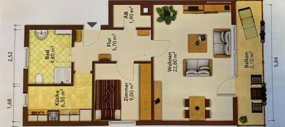 1 Schlafzimmer Wohnung in Nordfriesland, Germany, Nr. 64335 17