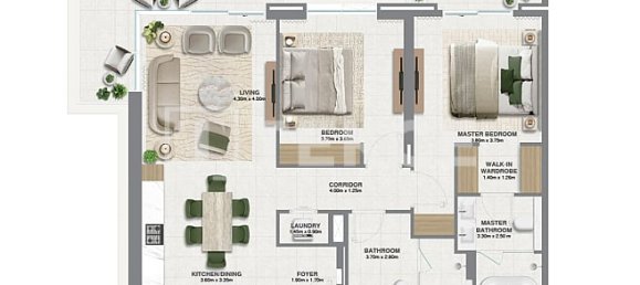 Apartamento de 2 dormitorios en Dubai, UAE No. 94112 11