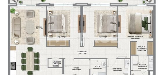 Apartamento de 2 dormitorios en Dubai, UAE No. 94112 10