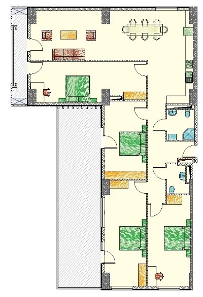 Apartamento de 4 dormitorios en Tbilisi, Georgia No. 194