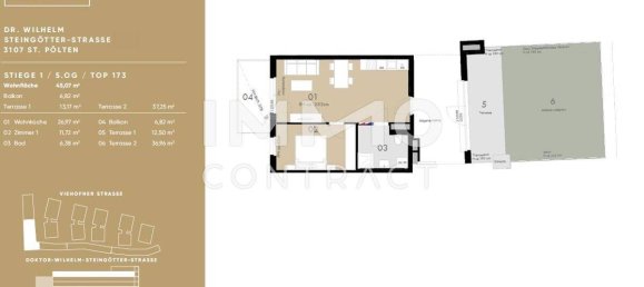 1 bedroom Apartment in St. Polten, Austria No. 174192 6