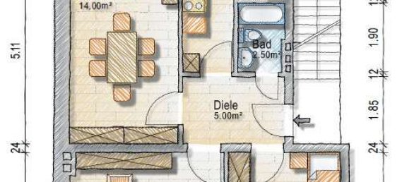 4غرفة منزل ذو طابقين في Lower Saxony, Germany رقم 283874 21
