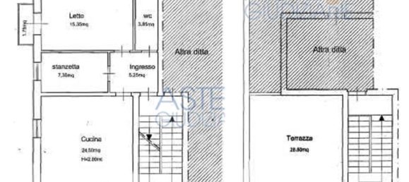 Квартира с 4 комнатами в Адрано, Италия № 49526 25