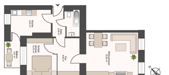 3 rooms Apartment in Salzburg, Austria No. 181593 9