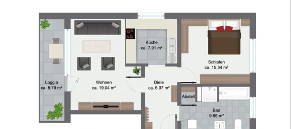 1 Schlafzimmer Wohnung in Warendorf, Germany, Nr. 169449 9