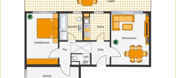 Apartamento T2 em Germersheim, Germany N.º 12580 2