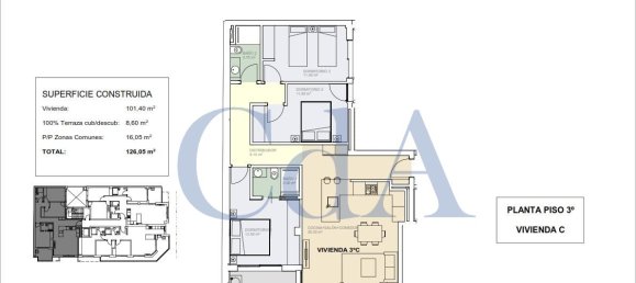 Apartamento T3 em Guardamar del Segura, Spain N.º 6278 16