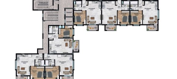 Apartamento 1+1 em Avsallar, Turkey N.º 31306 7
