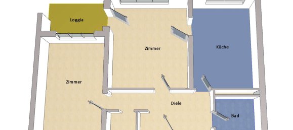 3-Zimmer Wohnung in Marienfelde, Germany, Nr. 276484 9